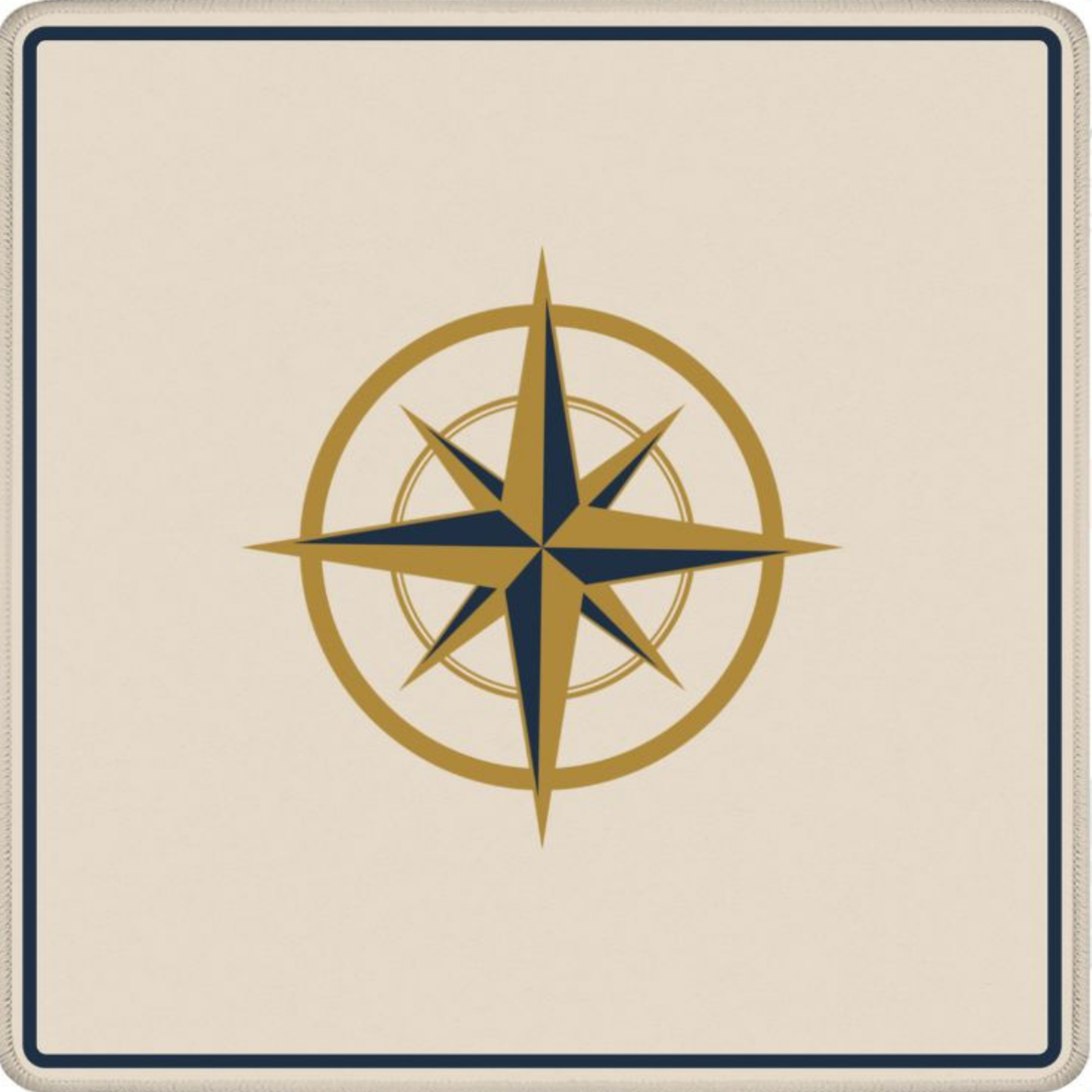 Northpoint Club mahjong mat with coastal nautical pattern and blue accents