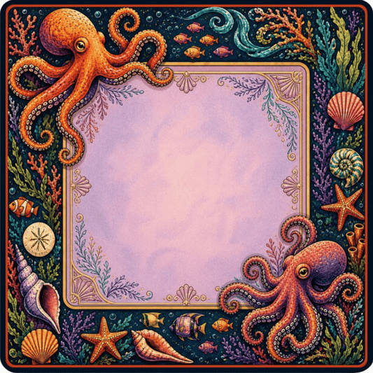 Octopus Reef Mahjong Mat