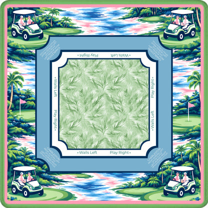 Palm Grove Links Mahjong Mat