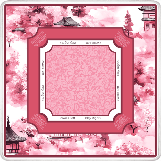 Cherry Blossom Pagoda Mahjong Mat