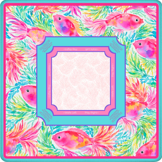 Pink Reef Mahjong Mat