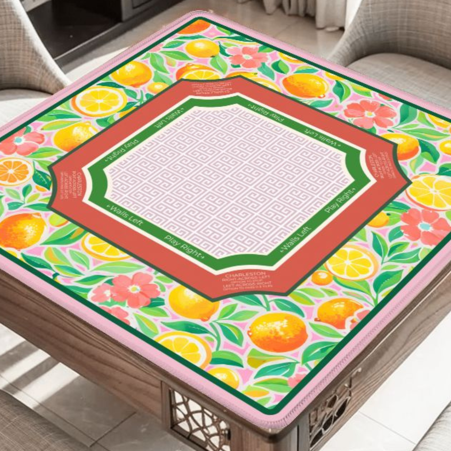 Citrus Veranda Mahjong Mat