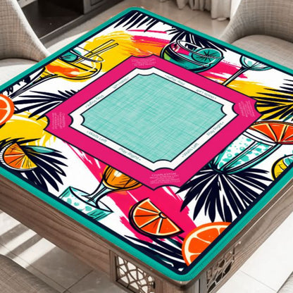 Electric Citrus Social Mahjong Mat