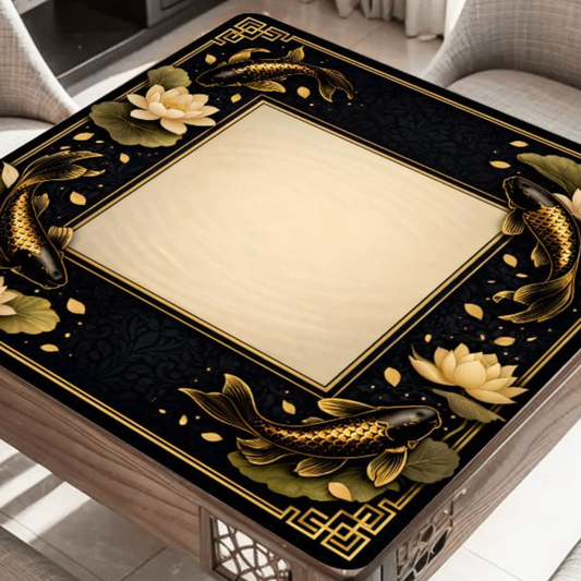Midnight Koi Garden Mahjong Mat