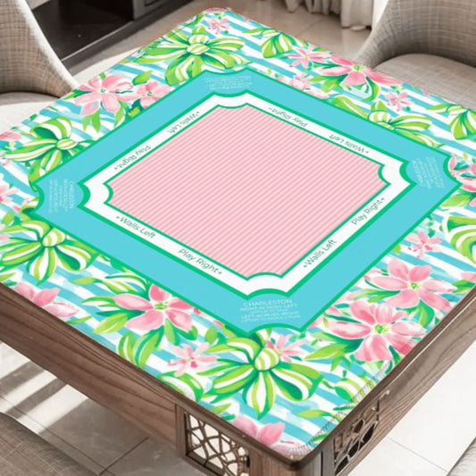 Palm Ribbon Garden Mahjong Mat